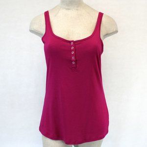 NEW TORRID PINK SNAP FRONT SLEEVELESS TOP 00 LARGE